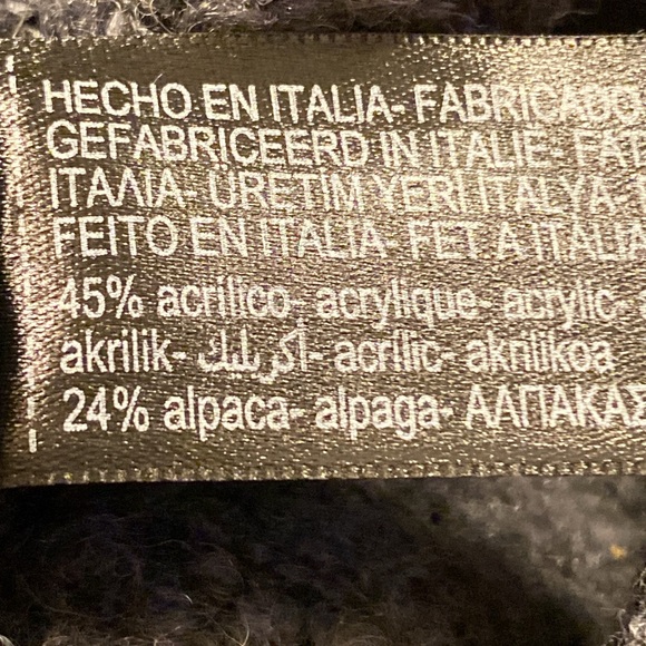 NWT. Massimo Dutti Lead (black/gray) Wool Blend Bouclé Knit Cardigan. Size S, M. - Picture 12 of 14
